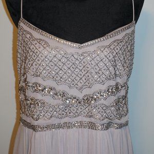 Silver Adrinna Papell Gown